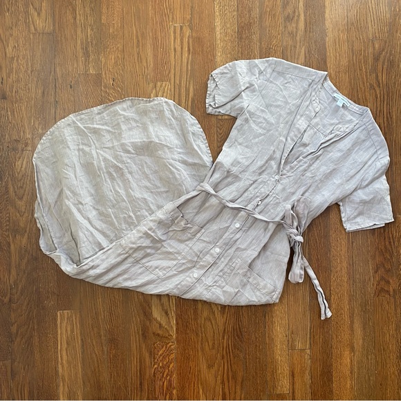 James Perse Linen Shirt Dress - Picture 2 of 8